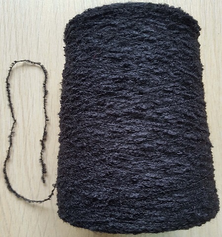 wool acrylic boucle yarn