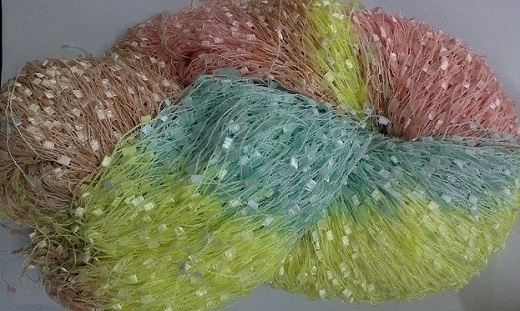 space dyed toothbrush yarn